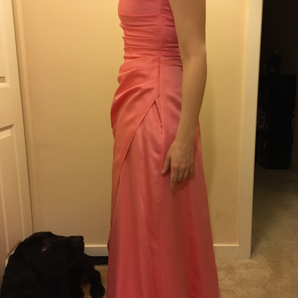 Peachy pink prom dress - Picture 4 of 6